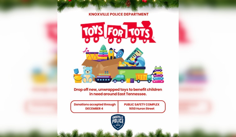 Knoxville Police Partner with Toys for Tots, Public Safety Complex Becomes Hub for Holiday Donations to Help Local Children in Need