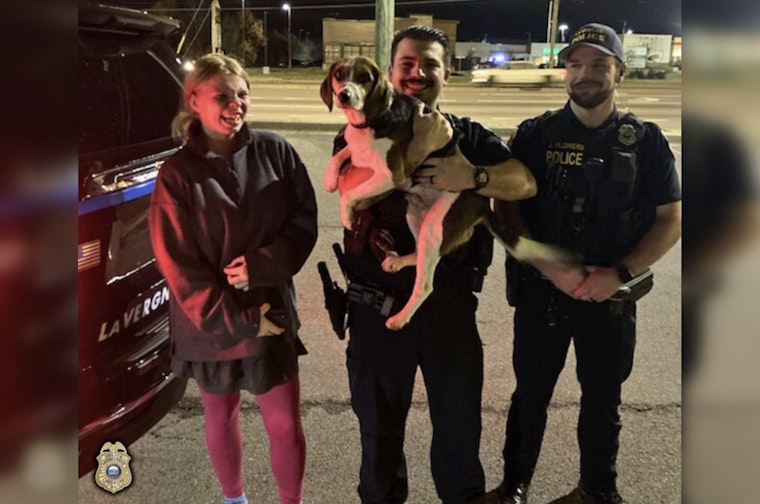 La Vergne Police Warm Hearts with Reunion of Lost Dog and Owner Ahead of Holidays