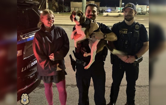 La Vergne Police Warm Hearts with Reunion of Lost Dog and Owner Ahead of Holidays
