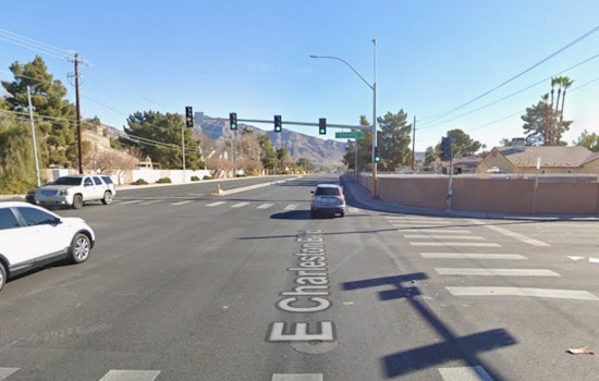 Lanes Closed on Charleston Boulevard Following Evening Crash with Injuries in Las Vegas