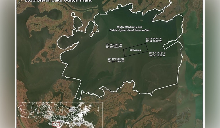LDWF Completes New 200-Acre Oyster Reef in Sister Lake to Revitalize Marine Life and Boost Local Industry