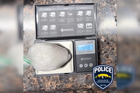 Lebanon Police Seize 55 Grams of Suspected Meth During I-40 Traffic Stop as Cookeville Man Faces Charges