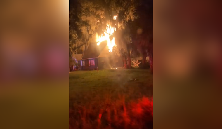 Leesburg Home Engulfed in Flames, One Injured as Firefighters Swiftly Contain Blaze