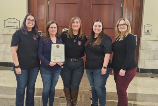 Lewisville Police Department's Property and Evidence Team Honored at City Council Meeting
