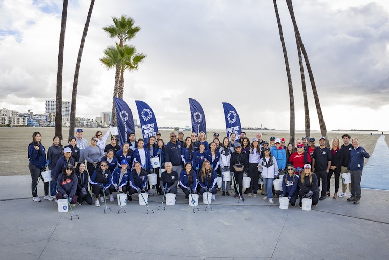 Long Beach Rallies 74 Volunteers for Olympic Venue Cleanup, Gathering 769 Pounds of Trash in Environmental Push