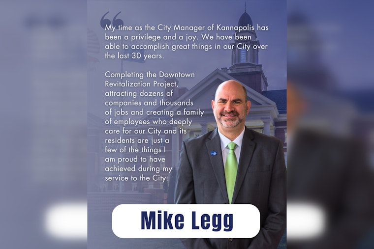 Longtime Kannapolis City Manager Mike Legg Announces Retirement After 30-Year Tenure