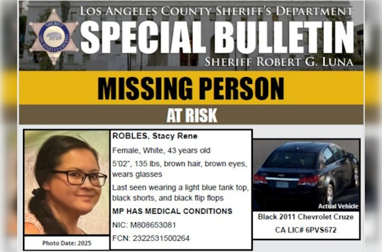 Los Angeles County Sheriff's Department Seeks Public's Help in Locating At-Risk Missing Woman from Palmdale