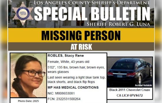 Los Angeles County Sheriff's Department Seeks Public's Help in Locating At-Risk Missing Woman from Palmdale