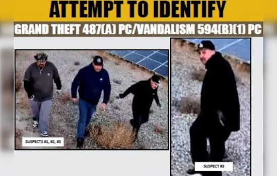Los Angeles County Sheriff's Department Seeks Public's Help to Identify Suspects in $100K Copper Wire Heist in Palmdale