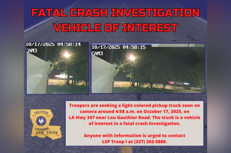 Louisiana State Police Seek Witnesses to Fatal Highway 347 Crash Involving 18-Wheeler