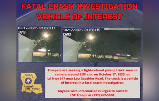 Louisiana State Police Seek Witnesses to Fatal Highway 347 Crash Involving 18-Wheeler