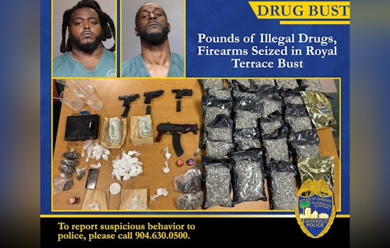 Major Drug Bust in Jacksonville Seizes Over 30 Pounds of Narcotics, Two Suspects Face Felony Charges