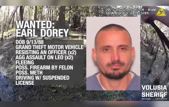 Manhunt in Volusia County, Armed Suspect Earl Dorey Evades Police, Local Community on Edge