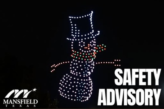 Mansfield Hosts SkyElements Drone Show Rehearsal With Emphasis on Public Safety and Traffic Management