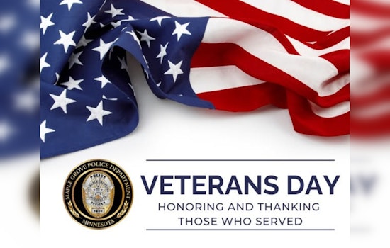 Maple Grove Police Department Pays Tribute to Military Veterans, Including Their Own, on Veterans Day