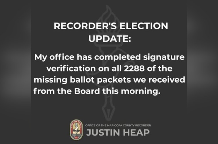Maricopa County Addresses Oversight After 2,288 Ballots Left Unattended in Fountain Hills