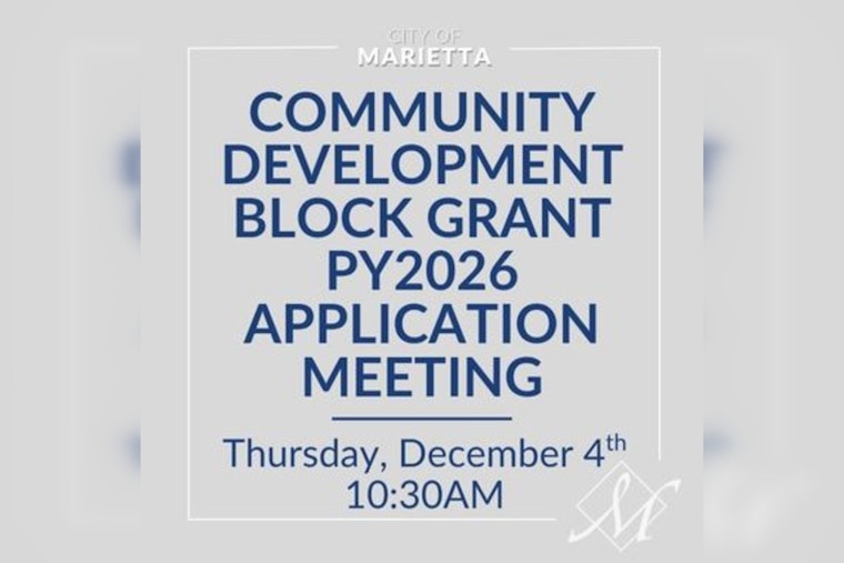 Marietta Announces CDBG Public Services Grant Meeting for Nonprofits with Attendance Required for Funding