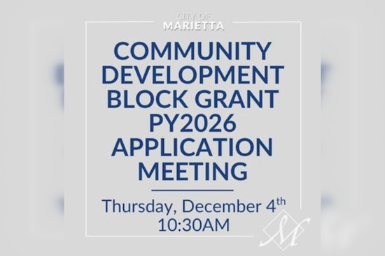 Marietta Announces CDBG Public Services Grant Meeting for Nonprofits with Attendance Required for Funding