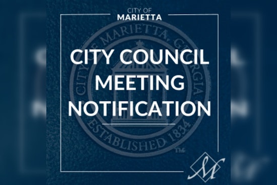 Marietta Residents Invited to Participate in City Council Meetings and Discussions on Nov 10 and 12