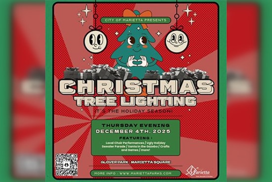 Marietta Square to Sparkle with Annual Christmas Tree Lighting Ceremony on December 4th
