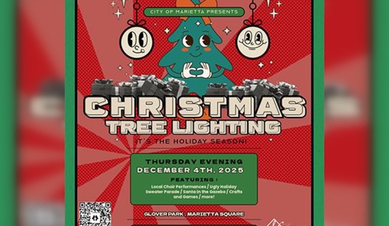 Marietta Square to Sparkle with Annual Christmas Tree Lighting Ceremony on December 4th