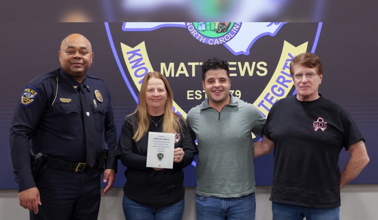Matthews Police Department Unveils New Mindfulness Room to Promote Officer Wellness