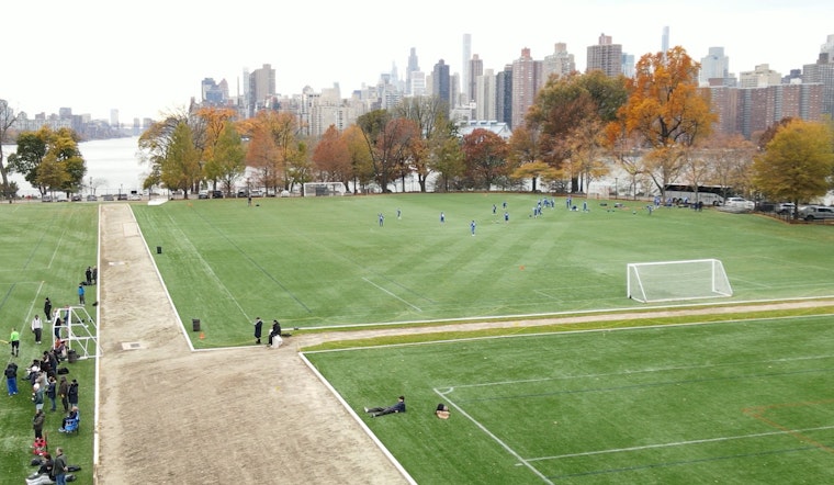 Mayor Eric Adams Celebrates Reopening of Renovated Soccer Fields on Randall's Island with Ribbon-Cutting Ceremony