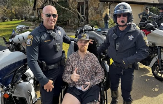 McKinney Deputies and Community Rally Support for Injured Fort Worth Firefighter and Newborn Son with $20,000 Donation and Motorcycle Escort