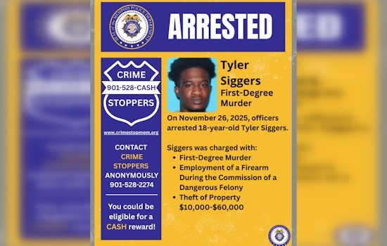 Memphis Teen Dies Following Shooting; 18-Year-Old Tyler Siggers Faces First-Degree Murder Charges