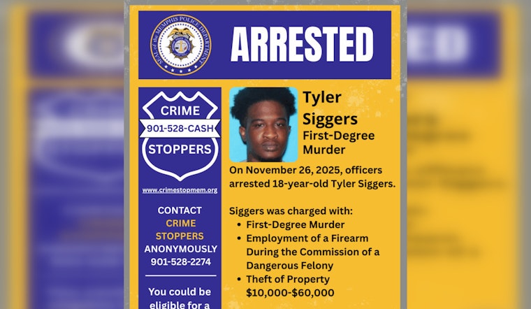 Memphis Teen Dies Following Shooting; 18-Year-Old Tyler Siggers Faces First-Degree Murder Charges