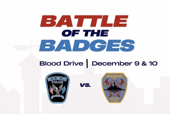 Menomonie's First Responders Compete to Save Lives in "Battle of the Badges Blood Drive"
