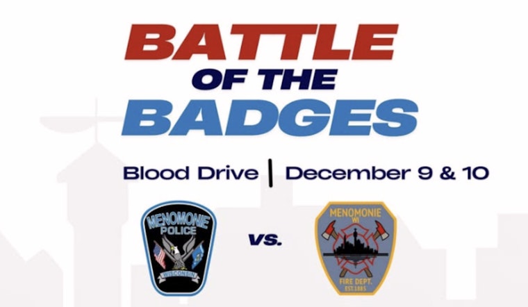 Menomonie's First Responders Compete to Save Lives in "Battle of the Badges Blood Drive"