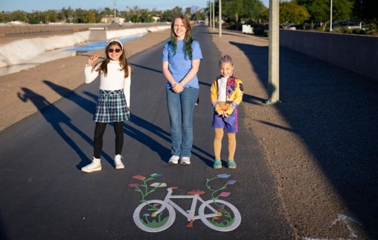 Mesa's Canal Paths Turned Colorful Gallery by "Bike to Books" Young Artist Winners