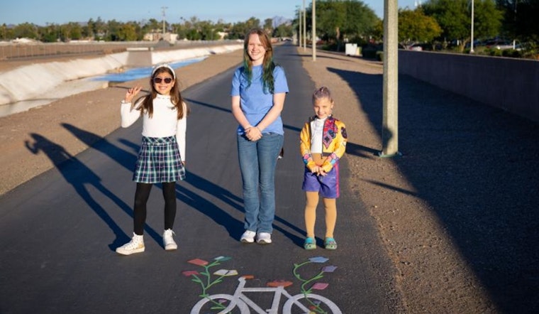 Mesa's Canal Paths Turned Colorful Gallery by "Bike to Books" Young Artist Winners
