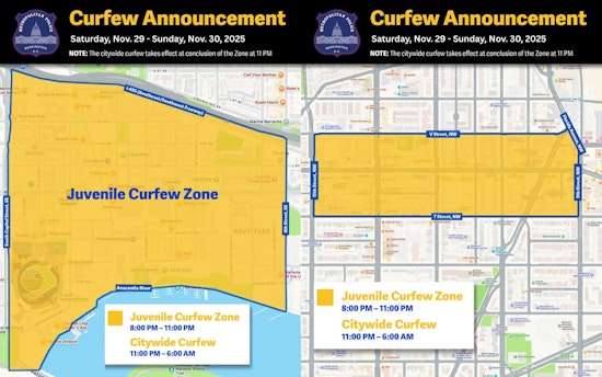 Metropolitan Police Department Enforces New Juvenile Curfew Zones in Washington, D.C.'s Navy Yard and U Street Corridor