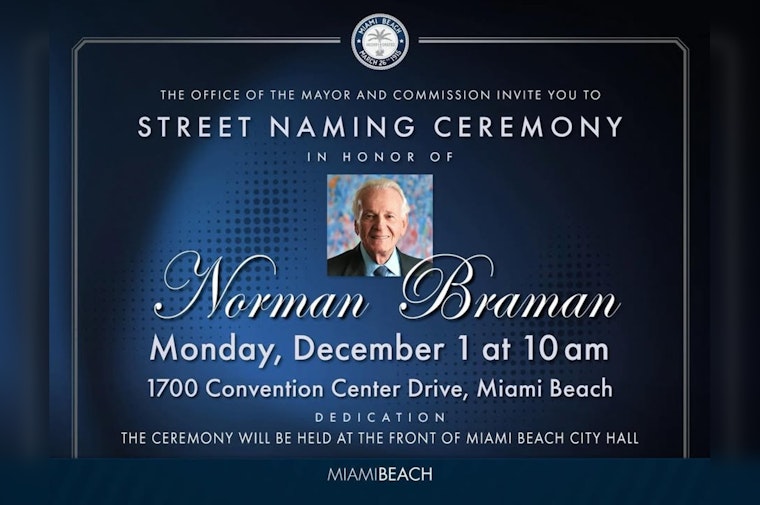 Miami Beach Celebrates Norman Braman with Street Naming Ceremony for His Philanthropic Contributions