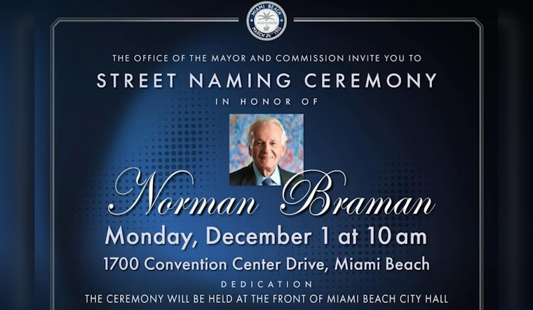 Miami Beach Celebrates Norman Braman with Street Naming Ceremony for His Philanthropic Contributions