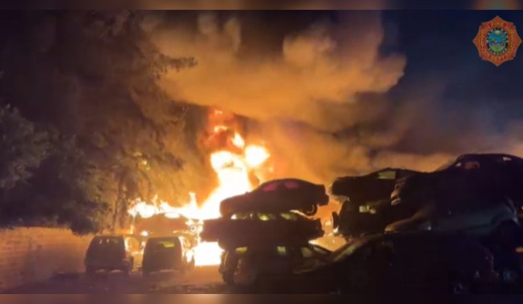 Miami-Dade Fire Crews Quell Vehicle Blaze at Opa-locka Junkyard, No Injuries Reported