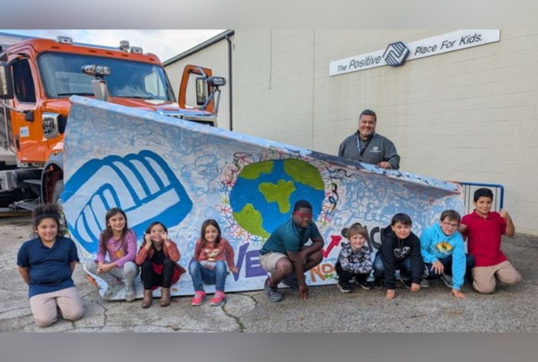 Michigan Students Promote Winter Road Safety with Colorful "Paint the Plow" Project