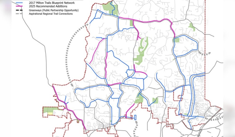 Milton City Council to Vote on Trail Expansion Plan as Residents Encouraged to Attend Meeting