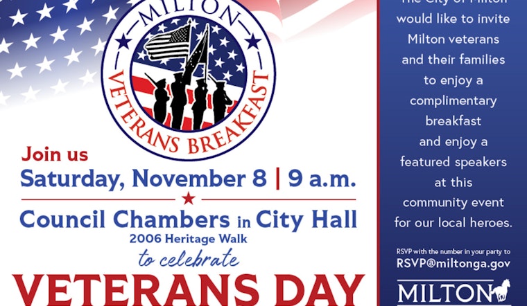 Milton Honors Veterans with Complimentary Breakfast Event at City Hall