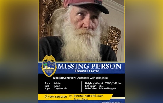 Missing 72-Year-Old Man with Dementia Safely Located in Jacksonville