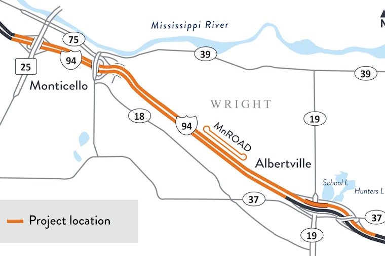 MnDOT to Initiate New I-94 Westbound Traffic Lanes Near Monticello and Albertville