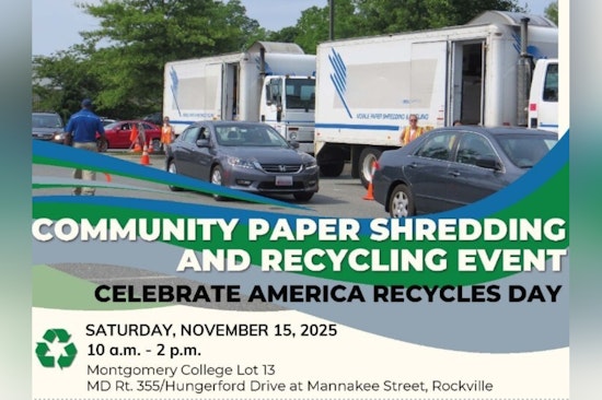 Montgomery County Hosts Free Document Shredding Event for America Recycles Day at Rockville Campus