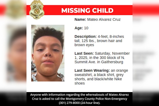 Montgomery County Police Escalate Search for Missing 10-Year-Old Mateo Alvarez Cruz