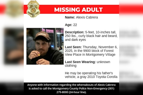 Montgomery County Police Seek Public Help in Search for Missing 22-Year-Old Alexis Cabrera