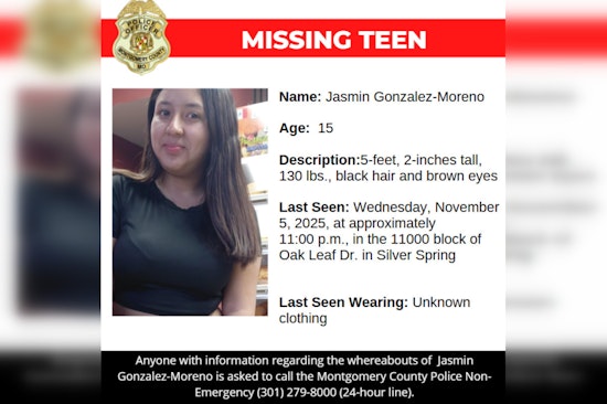 Montgomery County Police Seek Public's Help in Search for Missing 15-Year-Old Jasmin Gonzalez-Moreno
