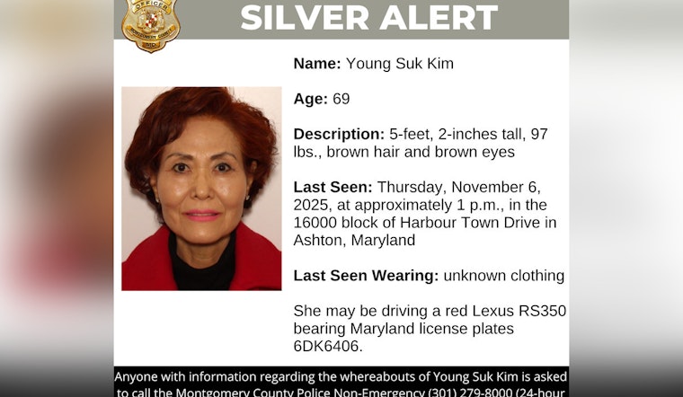 Montgomery County Police Seek Public's Help in Locating Missing Senior with Cognitive Issues