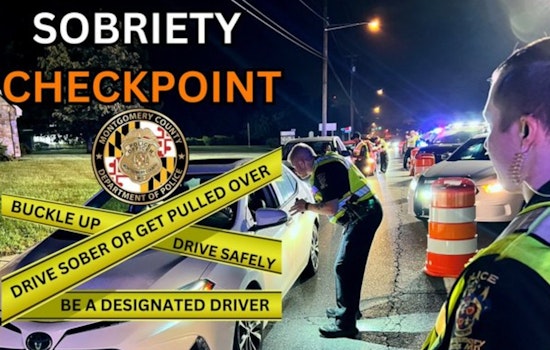 Montgomery County Police to Implement Sobriety Checkpoint on December 5 to Prevent Impaired Driving