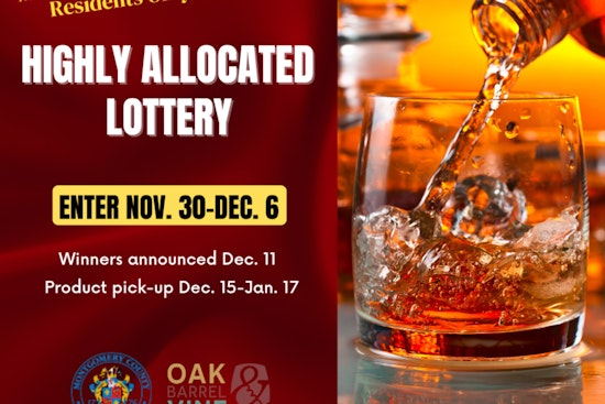 Montgomery County Whiskey Enthusiasts Anticipate Exclusive Spirits Lottery for Rare Bourbon and Rye Bottles